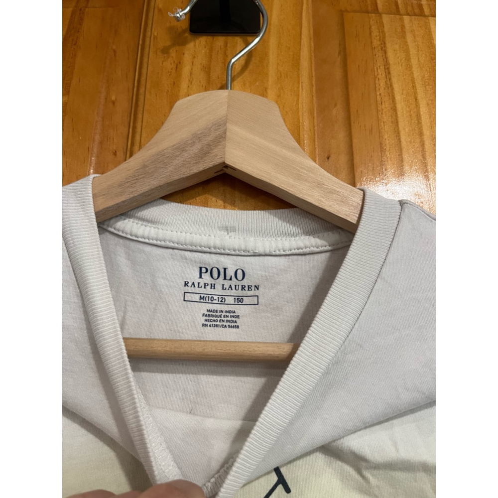Kids Ralph Lauren Big Pony Logo Dip-dyed Cotton Tee In Peach Dip Dye Multi - Picture 2 of 4